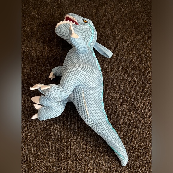 Jurassic World Blue T-Rex Dinosaur Mesh Plush Toy 10 in. - Picture 7 of 8